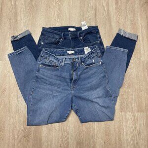Set of 2  Good American Jeans // Skinny // Size 14/32 and 10/30